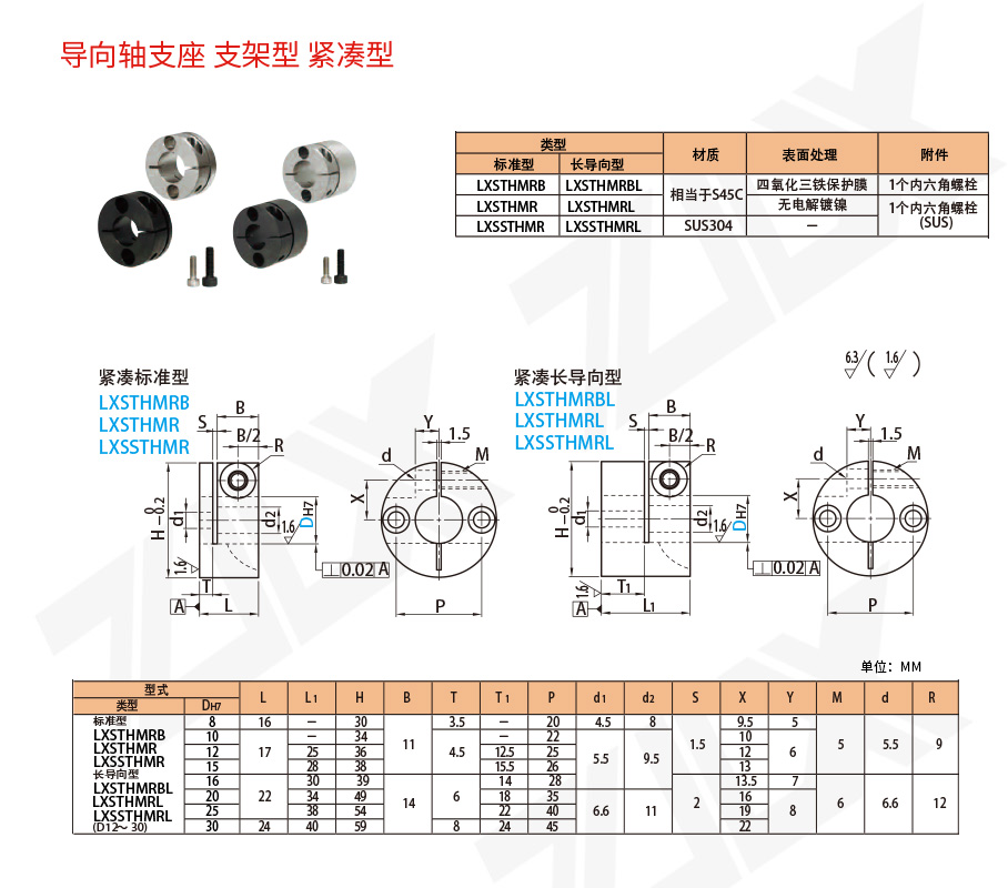 101軸支座 支架型 緊湊型